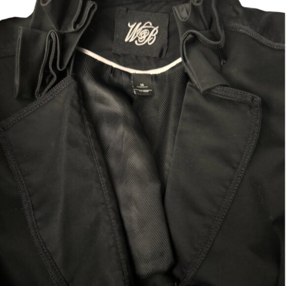 Woman Blazer, Black Business Blazer, Ruffles, Jacket, White House Black Market - Picture 6 of 16